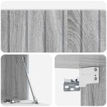 vidaXL Meuble TV mural Sonoma gris 78 5 x 41 x 30 cm Bois d'ingénierie