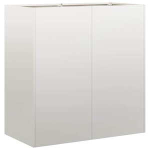 vidaXL Jardinière 80x40x80 cm acier inoxydable