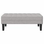 vidaXL banc Gris nuage 113 x 57 x 39 cm tissu
