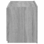 vidaXL Meuble TV mural avec lumières LED sonoma gris 60x35x41 cm