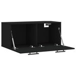 vidaXL Armoire murale noir 80x36 5x35 cm bois d'ingénierie
