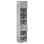 vidaXL Armoire de rangement mince gris béton 45x42 5x225 cm