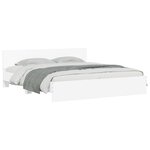 vidaXL Cadre de lit sans matelas blanc 160x200 cm
