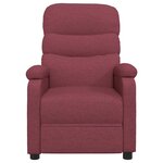 vidaXL Fauteuil électrique de massage Bordeaux Tissu