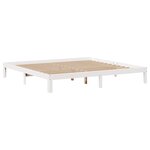 vidaXL Cadre de lit avec tiroirs sans matelas blanc 200x200 cm