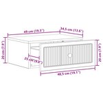 vidaXL Cabinet de chevet 2 pièces Sonoma gris 49 x 34 5 x 20 cm