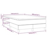 vidaXL Sommier à lattes de lit et matelas Vert foncé 120x200cm Velours
