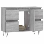 vidaXL Armoire salle de bain sonoma gris 80x33x60 cm bois d'ingénierie