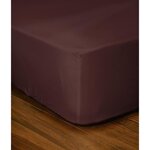 Drap-housse 180 x 200+30 cm - Marron