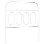 vidaXL Tête de lit de remplacement métal blanc 90 cm