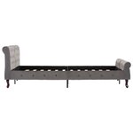 vidaXL Cadre de lit Gris Velours 120 x 200 cm