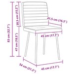 vidaXL Chaises à manger lot de 2 gris similicuir