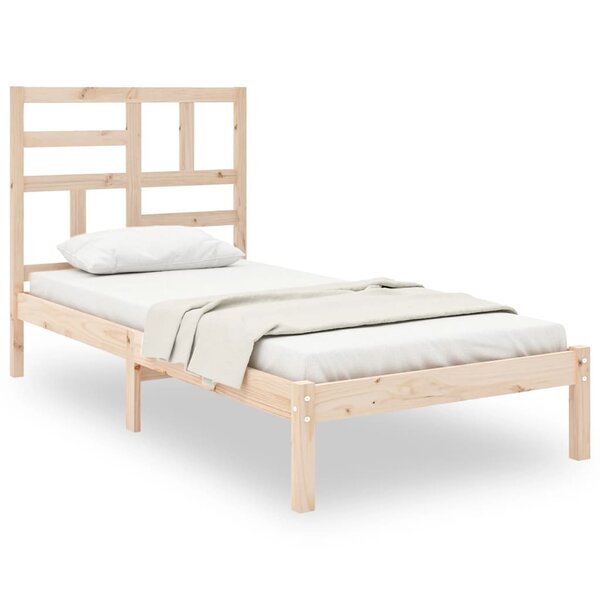 vidaXL Cadre de lit sans matelas bois massif 100x200 cm