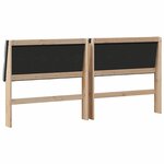 vidaXL Tête de lit capitonnée Gris clair 200 cm Pin massif