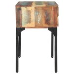 vidaXL Bureau 118x48x75 cm Bois de récupération massif