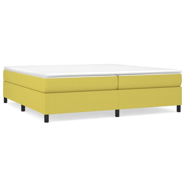 vidaXL Sommier à lattes de lit Vert 200x200 cm Tissu