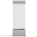 vidaXL Colonne à bulles avec LED RVB Inox et acrylique 110 cm