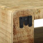vidaXL Meuble TV Marron 80 x 32 x 36 cm Bois de manguier massif