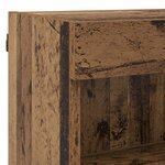 vidaXL Meuble TV avec des lumières à LED 8 Pièces Bois Ancien Verre