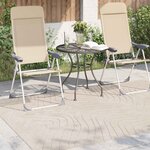 vidaXL Tapis de surface PALMERAS Beige 120 x 170 cm Polyester