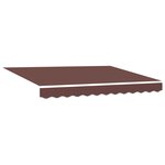 vidaXL Auvent rétractable électrique Marron et blanc 3 5 x 2 m
