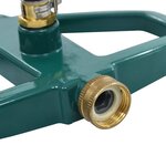 vidaXL Arroseur rotatif Vert 21x22x13 cm Métal