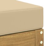vidaXL Banc de Jardin Bois d'Acacia Massif Blanc
