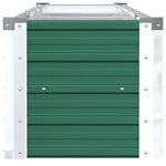 vidaXL Lit surélevé de jardin Acier galvanisé 320x40x45 cm Vert