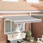 vidaXL Toile de rechange pour store banne Gris clair 300 x 200 cm