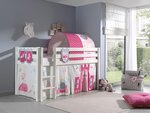 PINO Lit sureleve avec sommier Blanc Little Princess