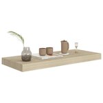 vidaXL Étagères murales flottantes 4 Pièces chêne 60x23 5x3 8 cm MDF