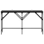 vidaXL Table console Chêne noir 140 x 29 x 75 cm Bois d'ingénierie