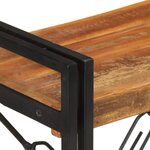 vidaXL Bibliothèque à 3 niveaux 60x30x80cm Bois de récupération massif