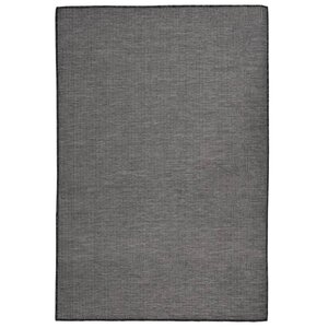 vidaXL Tapis à tissage plat d'extérieur 120x170 cm Gris