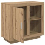vidaXL Buffet chêne artisanal 40 x 80 x 75 cm Bois d'ingénierie