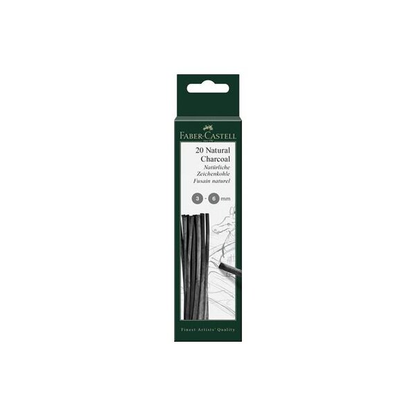 Fusain naturel Pitt 3-6mm FABER-CASTELL