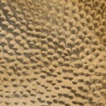 vidaXL Table basse martelée en aluminium Ø 50x30 cm laiton