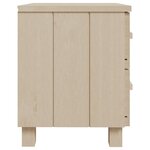 vidaXL Table de chevet HAMAR Marron miel 40x35x44 5 cm Bois de pin