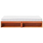 vidaXL Lit de jour avec matelas cire marron 90x190 cm bois pin massif