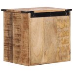vidaXL Table de chevet 40x30x37 cm bois de manguier massif
