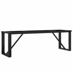 vidaXL Pieds de table basse cadre en O 140x30x43 cm acier