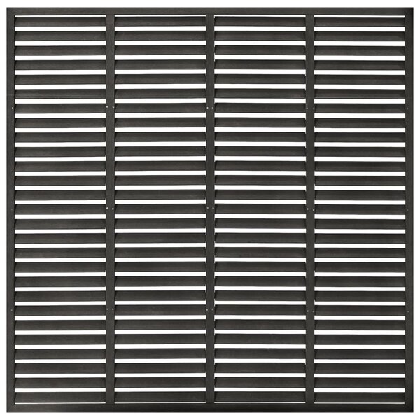 vidaXL Clôture à persiennes WPC 180x180 cm gris foncé