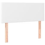 vidaXL Sommier à lattes de lit et matelas et LED Blanc 120x200 cm