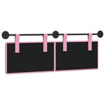 vidaXL Tête de lit suspendue Rose Tissu