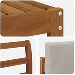 vidaXL Ensemble de canapés d'extérieur 6 pc Gris Naturel et Clair