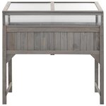 vidaXL Lit surélevé avec serre 110x54x120 cm Bois de sapin massif