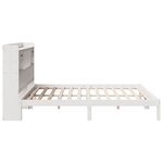 vidaXL Lit bibliothèque sans matelas blanc 180x200 cm bois pin massif