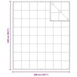 vidaXL Couettes & Duvets Blanc 240 x 200 cm Bas