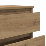 vidaXL Buffet chêne artisanal 60x35x70 cm bois d'ingénierie