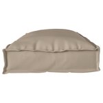 vidaXL Coussins de palette pour banc 2 Pièces Taupe 100x40x8 cm Tissu Oxford